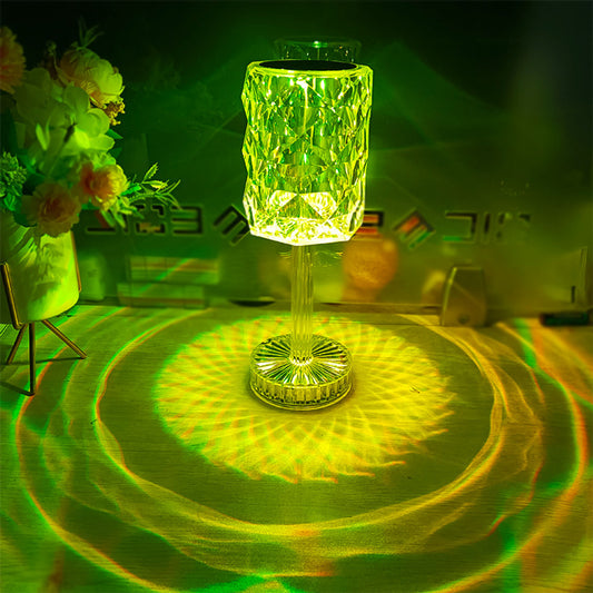 PEDESTAL LAMPARA CRYSTAL PARLANTE RGB